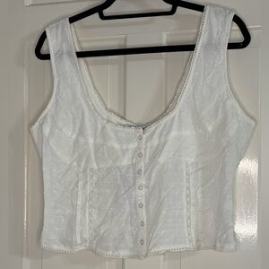 Princess Polly White Tank Top